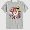 Koszulka z krótkim rękawem i grafiką Marvel Avengers Doodle dla malucha