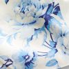 Krótki top z mieszanki lnu i rękawami typu cap