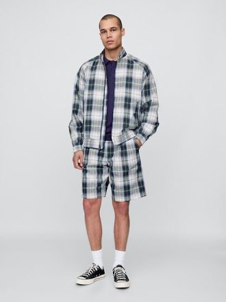 Kurtka bomber Gap × Malbon z lnu i bawełny