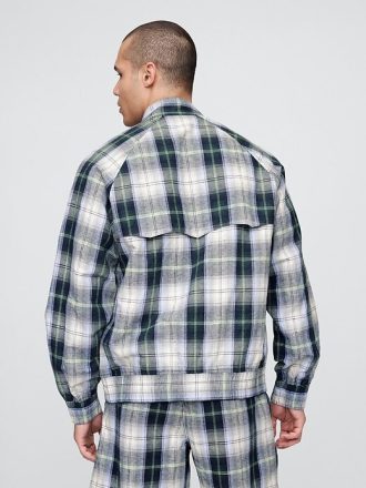 Kurtka bomber Gap × Malbon z lnu i bawełny