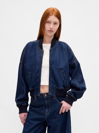 Kurtka bomberka z jeansu UltraSoft