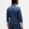 Kurtka jeansowa Pin-Cuff Crop Icon