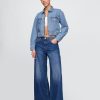 Kurtka jeansowa UltraSoft Icon w stylu crop