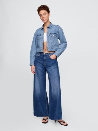 Kurtka jeansowa UltraSoft Icon w stylu crop