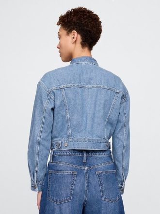Kurtka jeansowa UltraSoft Icon w stylu crop
