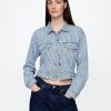 Kurtka UltraSoft Denim Stripe Cropped Icon