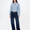Kurtka UltraSoft Denim Stripe Cropped Icon