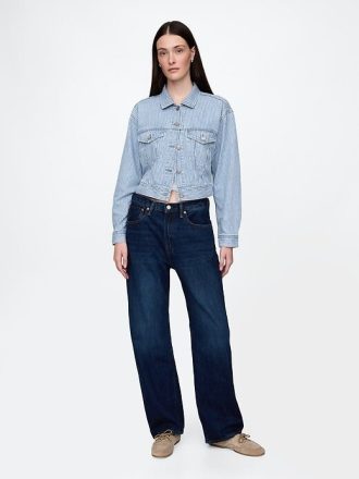 Kurtka UltraSoft Denim Stripe Cropped Icon