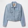 Kurtka UltraSoft Denim Stripe Cropped Icon