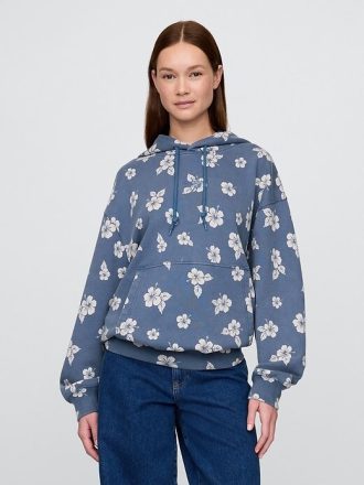 Lilo & Stitch Bluza z kapturem i nadrukiem dla dorosłych z grubej frotte francuskiej