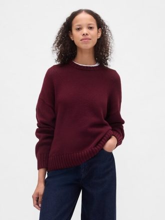 Luźny sweter ze 100% bawełny