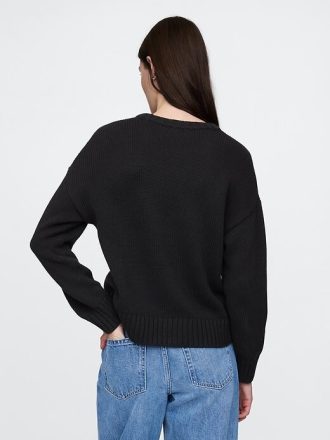 Luźny sweter ze 100% bawełny