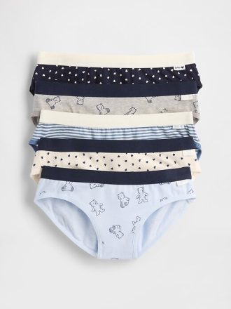 Majtki bikini dla dzieci z organicznej bawełny stretch (5 szt.)