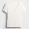 Mini prążkowana piżama Henley