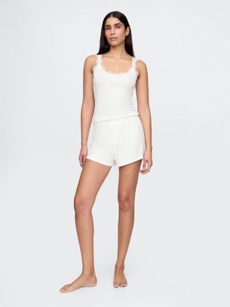 Mini Rib Loosed PJ Shorts