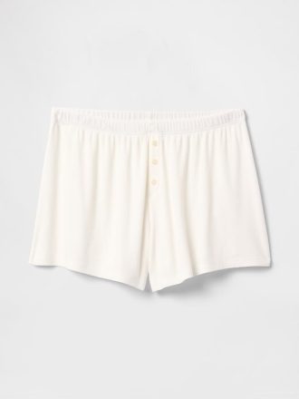 Mini Rib Loosed PJ Shorts