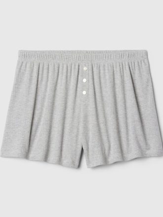 Mini Rib Loosed PJ Shorts
