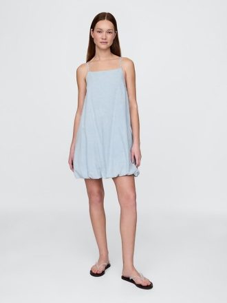 Mini sukienka z denimu Bubble