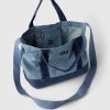 Mini torba typu tote z logo Gap i paskiem dżinsowym