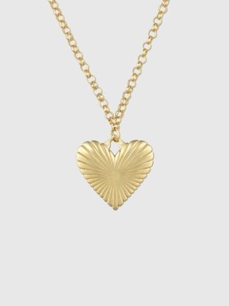 Naszyjnik HART Ribbed Heart of Gold