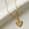 Naszyjnik HART Ribbed Heart of Gold