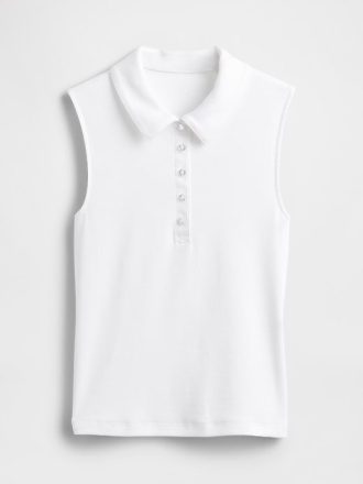 Nowoczesny top polo z krótkim rękawem