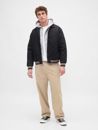 Oversize’owa kurtka dżinsowa Varsity