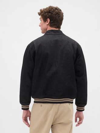 Oversize’owa kurtka dżinsowa Varsity