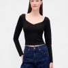 Ponte Sweetheart Crop Top