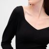 Ponte Sweetheart Crop Top