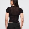 Prześwitujący sweter T-shirt