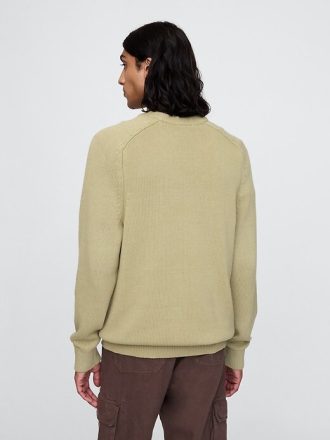Raglanowy sweter z okrągłym dekoltem