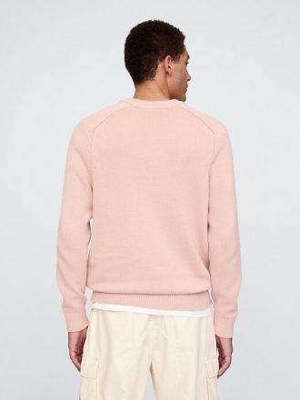 Raglanowy sweter z okrągłym dekoltem