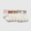 Skarpetki Varsity Stripe Quarter Crew dla niemowląt i małych dzieci (opakowanie 7 sztuk)