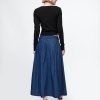 Spódnica midi z denimu w stylu western