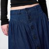 Spódnica midi z denimu w stylu western