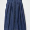Spódnica midi z denimu w stylu western