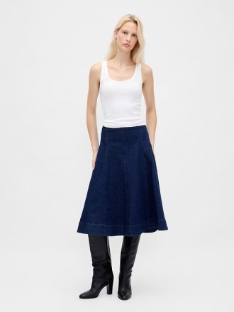 Spódnica midi z jeansu Tulip