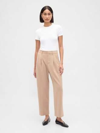 Spodnie 365 High Rise Brushed Twill Taper Ankle Trousers