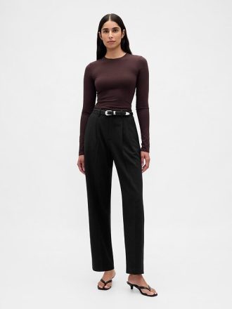 Spodnie 365 High Rise Brushed Twill Taper Ankle Trousers