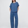 Spodnie Easy Barrel z bawełnianego denimu Spodnie Easy Barrel z bawełnianego denimu
