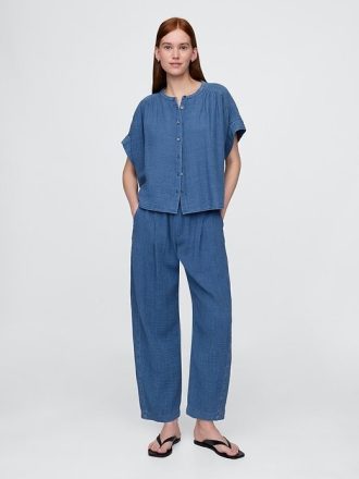 Spodnie Easy Barrel z bawełnianego denimu