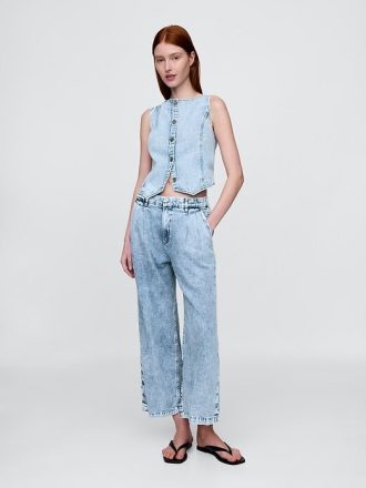 Spodnie jeansowe 365 High Rise UltraSoft z plisami do kostek
