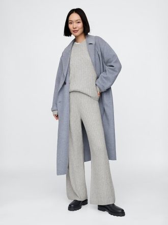 Spodnie swetrowe CashSoft Cable-Knit