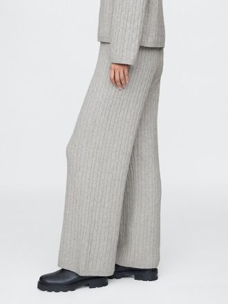 Spodnie swetrowe CashSoft Cable-Knit