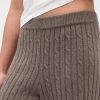 Spodnie swetrowe CashSoft Cable-Knit