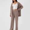 Spodnie swetrowe CashSoft Shaker-Stitch