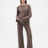 Spodnie swetrowe CashSoft Shaker-Stitch
