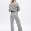 Spodnie swetrowe CashSoft Shaker-Stitch