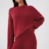 Spodnie swetrowe CashSoft Shaker-Stitch